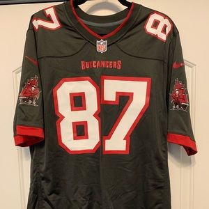 Rob Gronkowski #87 Alternate Gray Tampa Bay Buccaneers NFL Jersey